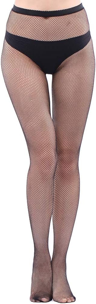 EVERSWE High Waist Fishnet Tights Thigh High Stockings Suspender Pantyhose