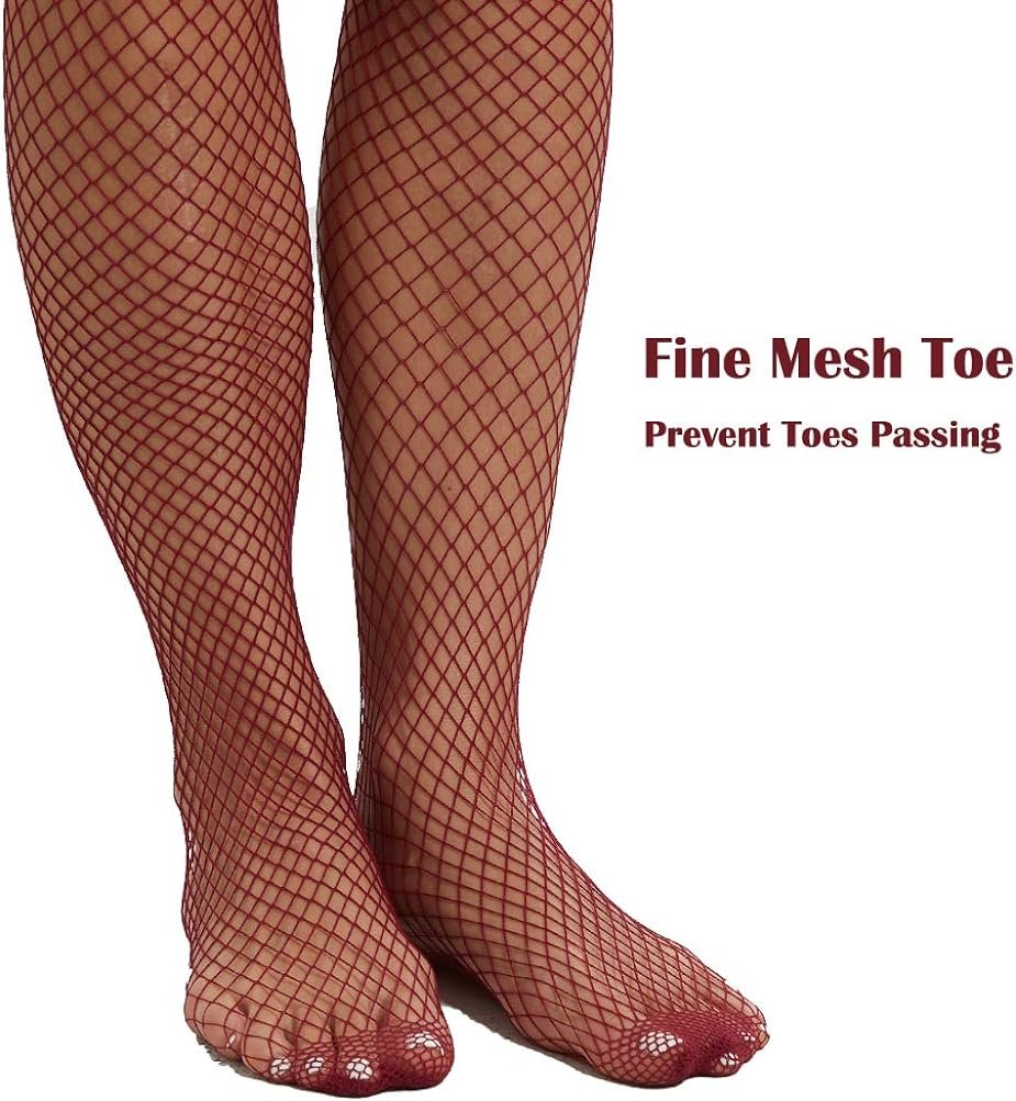 Plus Size Fishnet Stay-Up Stockings With Lace Top & Back Seam – Black, One Size (20305X)